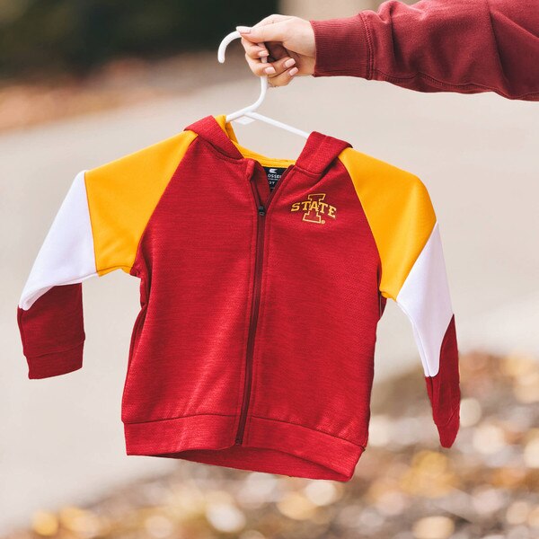 Colosseum Toddler I-State Cardinal Full-Zip Hoodie